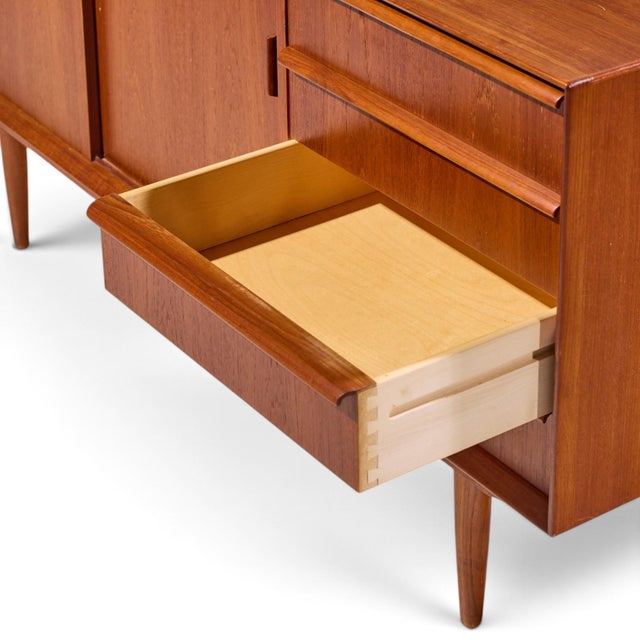 Brown Falster Mid Century Danish Teak Credenza For Sale - Image 8 of 10