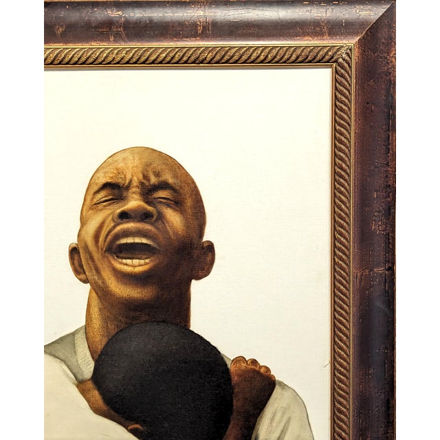Buford Evans “God Save the Children” Early Figurative Portrait of an Anguished Black Man, 1972 For Sale In Houston - Image 6 of 11
