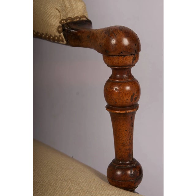 17th Century 17th Century Louis XIII Restored and Reupholstered Armchair For Sale - Image 5 of 11