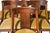 1920s Set of Six French Empire–Style Walnut Dining Chairs, Circa 1920 For Sale - Image 5 of 6