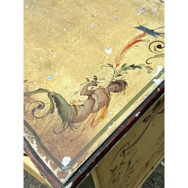 Vintage Hand-Painted Wood Chest - A Pair For Sale - Image 16 of 17