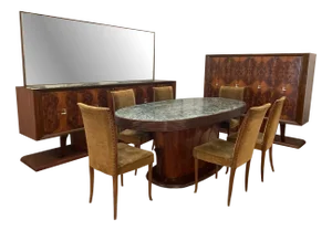 Vintage Dining Set, 1940, Set of 10
