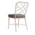 Not Yet Made - Made To Order Brown Jordan Calcutta Side Chair, Dove frame with Fusion Taupe fabric For Sale - Image 5 of 11