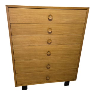 Herman Miller Mid-Century Modern Walnut Tall Dresser / Gentleman’s Chest, C. 1950s For Sale