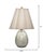 Hollywood Regency Jamie Young Capsule Mother of Pearl Table Lamp with Linen Shade For Sale - Image 3 of 5