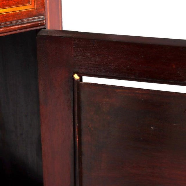 Diminutive Antique Classical Mahogany & Satinwood Inlaid Corner Cabinet C1900 For Sale - Image 6 of 13