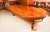 Burr Walnut Marquetry Dining Table and Chairs, 1990s, Set of 17 For Sale - Image 3 of 15