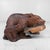 Japanese Kibori Kuma Carved Wooden Bear, 1950 For Sale - Image 11 of 11