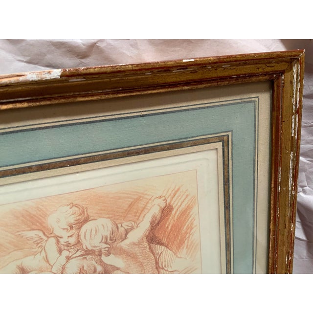 Wood Antique French Engraving by Auguste Pequegnot For Sale - Image 7 of 11