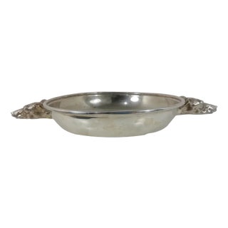 Silver Metal Bowl from Mika, Italy For Sale