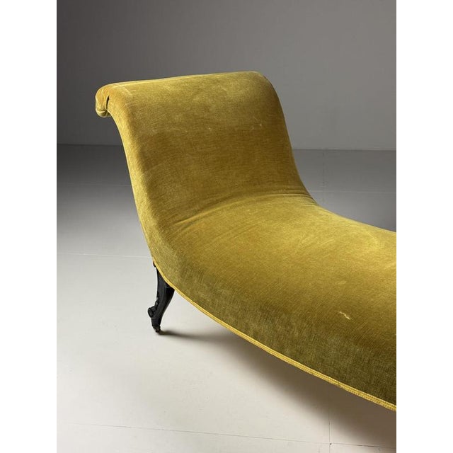 Napoleon III Slipper Chaise Loungue For Sale - Image 16 of 18
