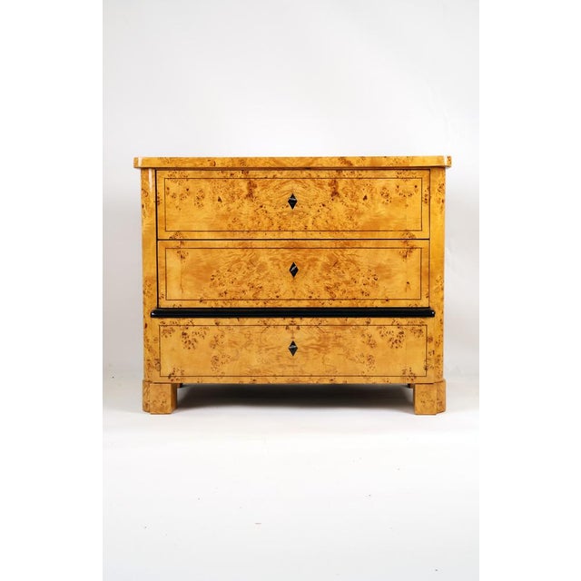 Biedermeier Chest of Drawers in Maple Burl, 1830 For Sale - Image 15 of 15