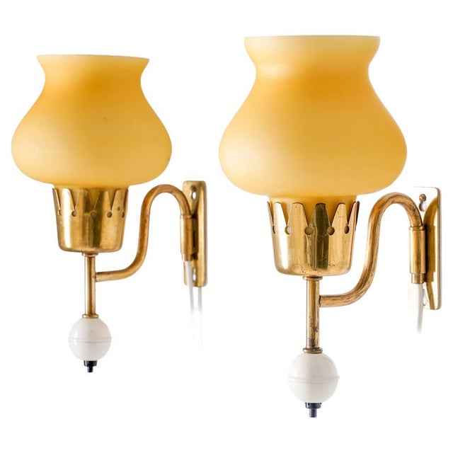 Wall Lamps by Erik Tidstrand for Nordiska Kompaniet, Sweden, 1950s, Set of 2 For Sale - Image 16 of 16