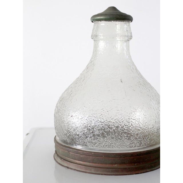 Pair of Vintage Holophane Style Prismatic Glass Pendant Light Shades For Sale - Image 9 of 9