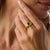 1980s Vintage Emerald Cut Diamond 14k Yellow Gold Bezel Ring, Size 9.5 For Sale - Image 5 of 7