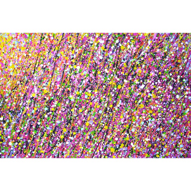 Paint Pink Extravaganza 3.Modern Original Hand Painting. For Sale - Image 7 of 11