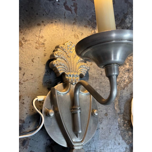 19th Century Neoclassical Style Wall Sconces, Pair For Sale - Image 9 of 12