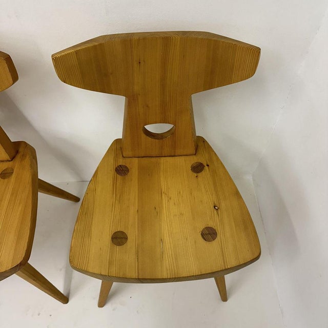 1960s Dining Chairs in Pine from Jacob Kielland-Brandt, Denmark, 1960s, Set of 3 For Sale - Image 5 of 11