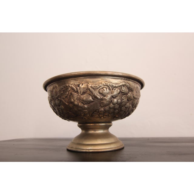 Early 20th Century Silver-Plated Brass Fruit Bowl, 1920s For Sale - Image 14 of 18
