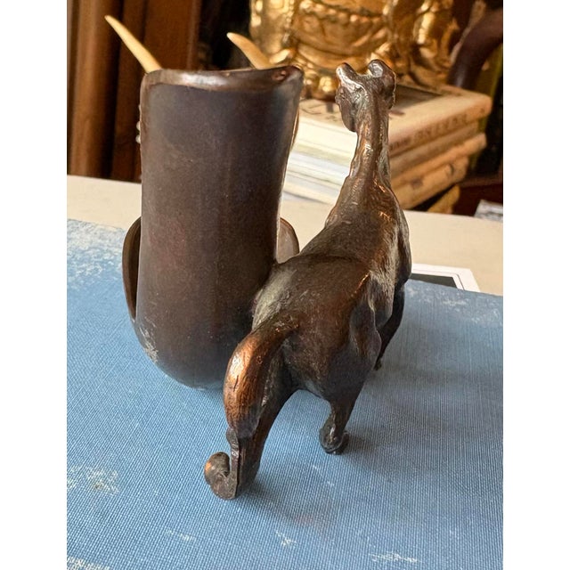 Metal Vintage Figural Equestrian Pipe Holder / Pipe Rest for Any Horse Lover - Great for Ralph Lauren Style, Cottage Core or Tobacciana Collectors. For Sale - Image 7 of 7