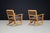 Brown Sculptural European Beech Lounge Armchairs, 1960s, Set of 2 For Sale - Image 8 of 10