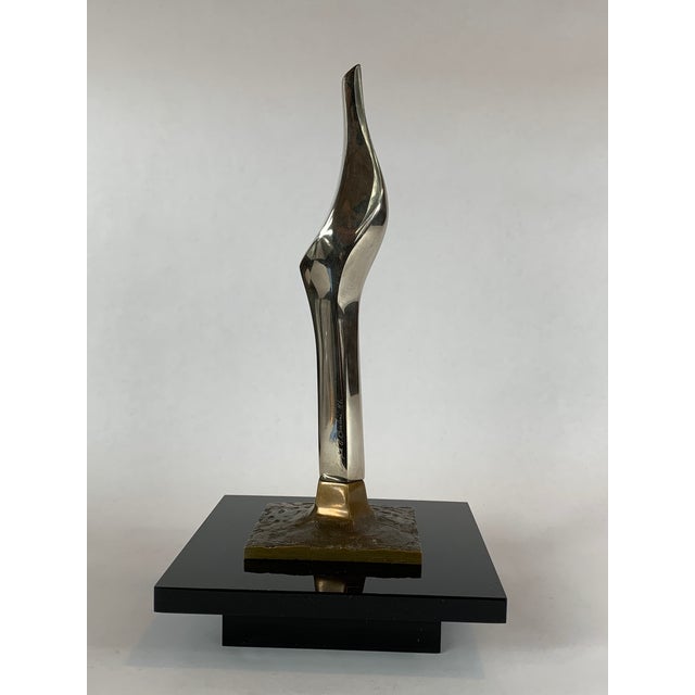 Abstract Abstract Bronze Sculpture by Joseph Burline For Sale - Image 3 of 8