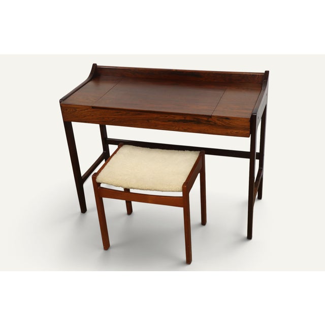 Danish Dressing Table with Retractable Mirror 1960s For Sale - Image 13 of 18