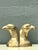 Vintage Polished Brass Eagle Head Bookends - A Pair For Sale In West Palm - Image 6 of 12