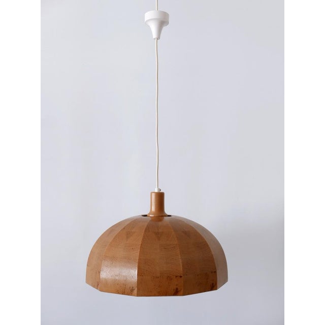 Mid-Century Modern Mid-Century Modern Pine Wood Pendant Lamp, Sweden, 1960s For Sale - Image 3 of 18