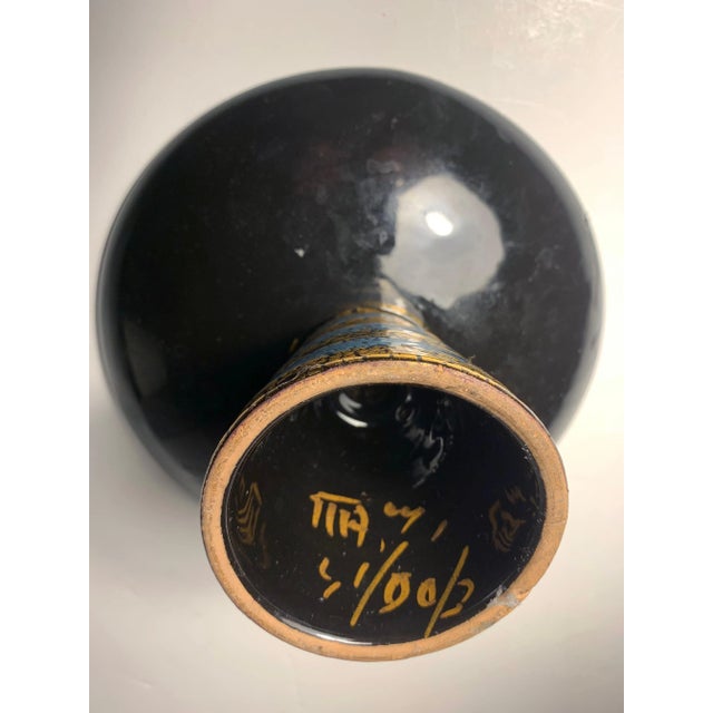 Mid 20th Century Vintage Petite Ceramic Compote Bowl by Aldo Londi for Bitossi For Sale - Image 5 of 6