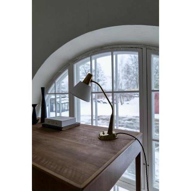 Metal Swedish Brass E1139 Table Lamp by Sonja Katzin for ASEA, 1940s For Sale - Image 7 of 18