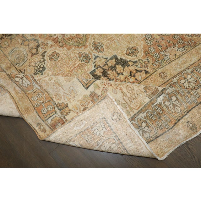 Beautiful Persian Yazd Carpetrug no. j5232 For Sale - Image 4 of 9