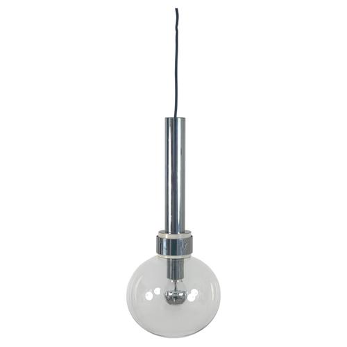 Large Space Age Pendant Light attributed to Motoko Ishii for Staff, 1970s For Sale - Image 12 of 12