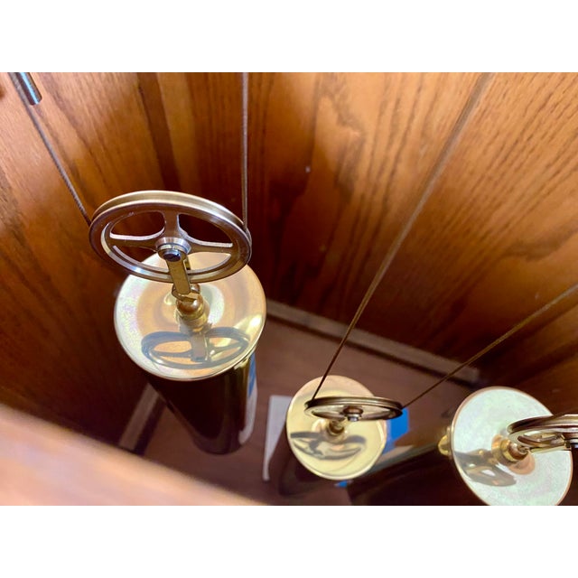 Brown Mid Century Modern George Nelson Floor Clock for Howard Miller For Sale - Image 8 of 11