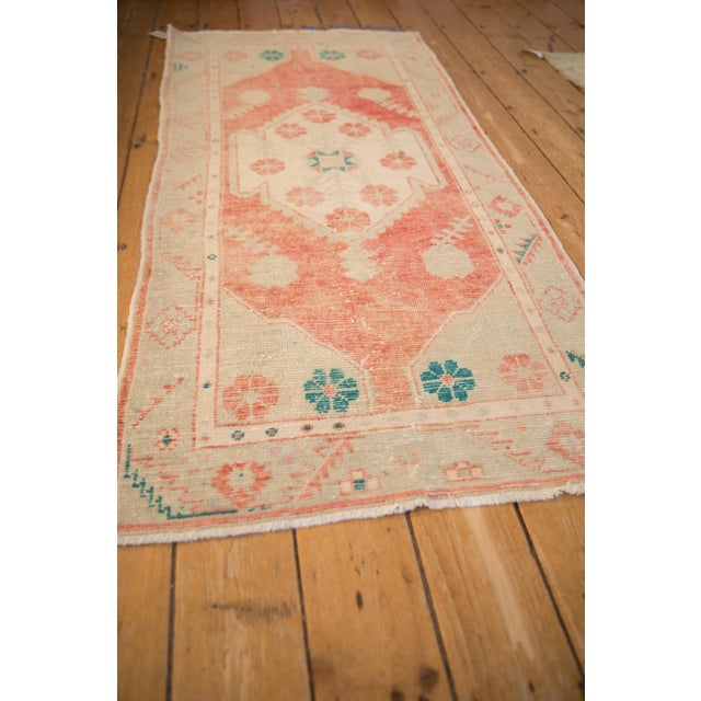 Traditional Vintage Distressed Oushak Rug Runner - 2'9" x 5'9" For Sale - Image 3 of 9