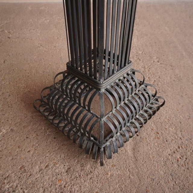 Wood Vintage Scrolled Wood Pedestal For Sale - Image 7 of 12