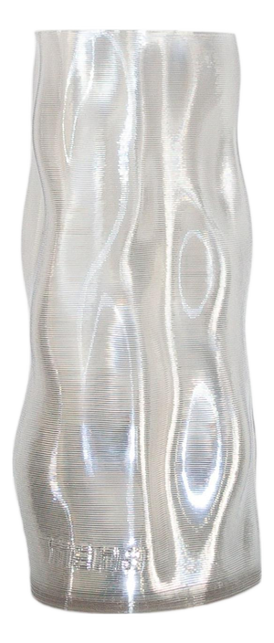 Tall Transparent Magma Vase by Mana