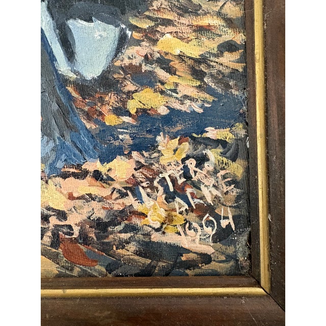 1990s 1990s Painting - Rocky Seascape by Lester J. Clarke For Sale - Image 5 of 9