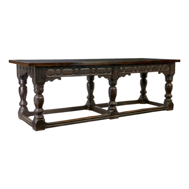 Late Elizabethan Oak Refectory Table, 1590s For Sale