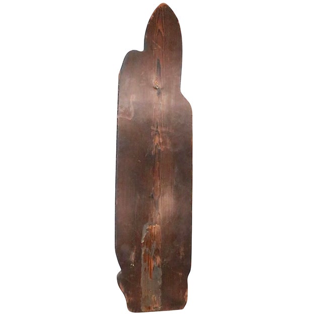 Witco Mid 20th Century Mid Century Rustic Witco Carved Burnt Wood Sculpture For Sale - Image 4 of 9