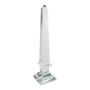 Vintage Cut Crystal Obelisk