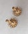 Metal Vintage 1950s Signed Napier Goldtone Faux-Citrine Flower Clip Earrings For Sale - Image 7 of 7