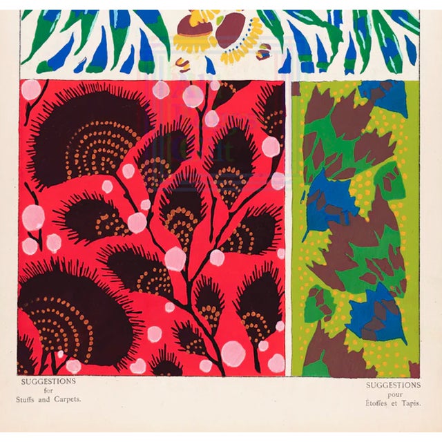 Art Deco Ea Seguy Suggestions Pour Étoffes Et Tapis, Plate 8 For Sale - Image 3 of 5
