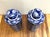 Schaol Blue and White Ceramic Ginger Jars With Fish Design - Set of Two For Sale - Image 4 of 8