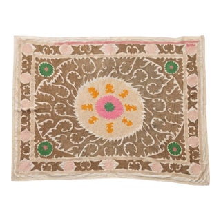 Uzbek Suzani Wall Tapestry For Sale