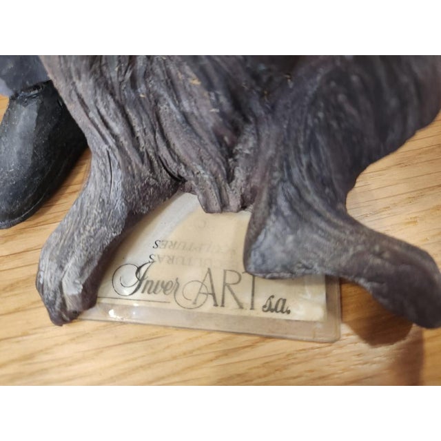 Handmade Ceramic - Man and Dog For Sale - Image 5 of 8