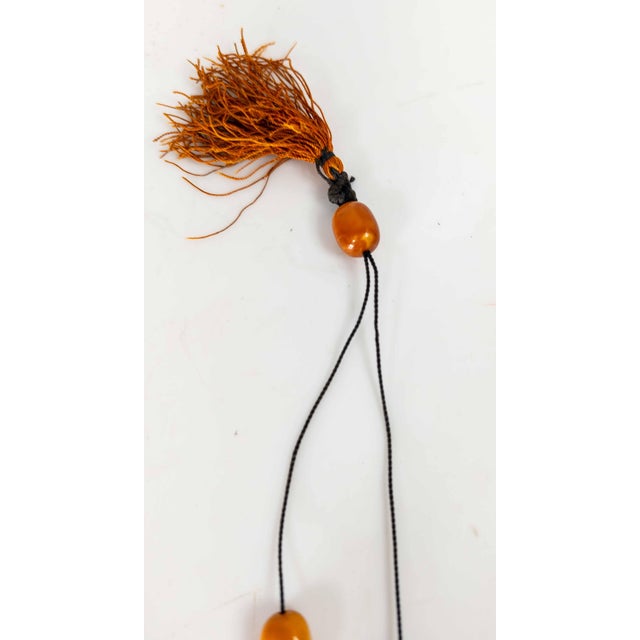 20th Century Butterscotch Egg Yolk Amber Prayer Necklace For Sale - Image 12 of 12