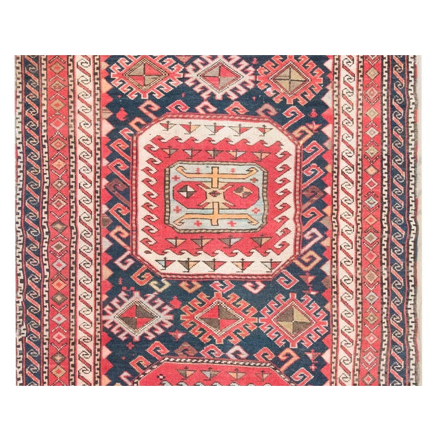 Tribal Early 20th Century Persian Shrivan Rug For Sale - Image 3 of 15