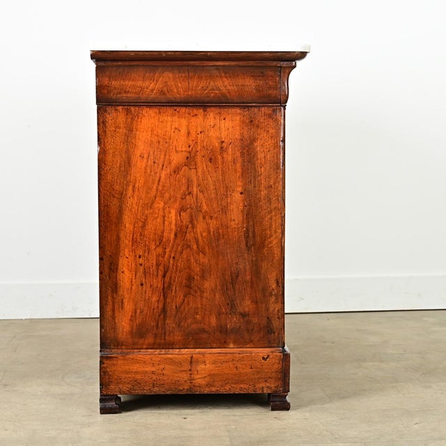French 19th Century Louis Philippe Marble Top Commode For Sale - Image 10 of 11