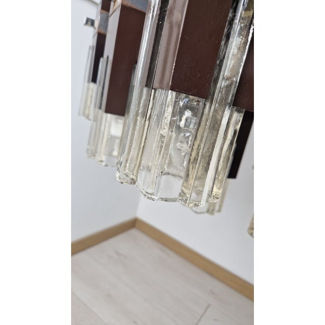 Cubick Chandelier in Chrome Iron and Glass by Gaetano Sciolari for Sciolari, 1960s For Sale - Image 10 of 18